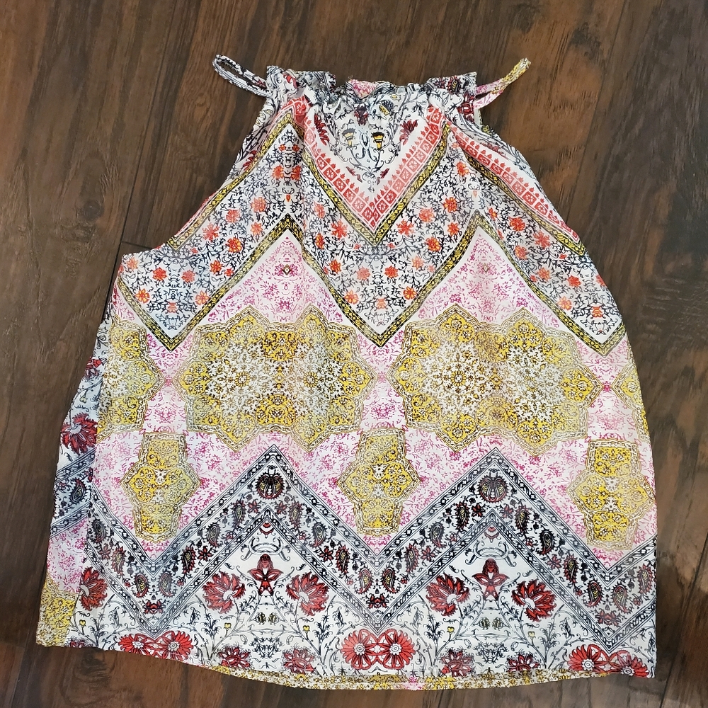 LOFT Bandana Print Halter Blouse Size S
